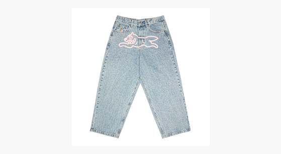 Buy ICECREAM Running Dog Triple Scoop Denim Pants in blue