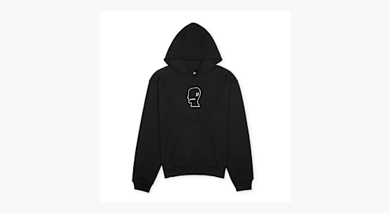 Buy Brain Dead Brain Dead Logo Head Hoodie in black | 3111-BLK