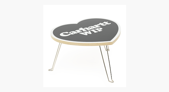 Buy Carhartt WIP Heart Folding Table in black/white | I035830