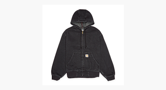 Buy Carhartt WIP OG Active Jacket Washed Denim in black | I032232
