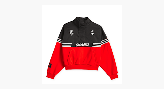 Buy adidas Originals x Willy Chavarria Gomez Half Zip in red/black