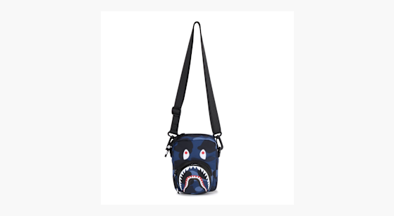 Buy A Bathing Ape Color Camo Shark Mini Bag in blue