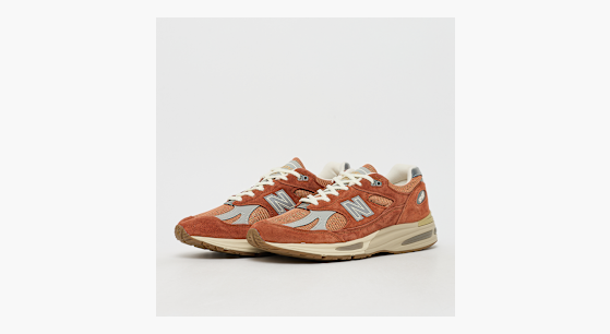 Buy New Balance 991v2 (U991SS2) in potters clay/raw sienna/harbor