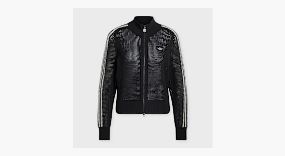 adidas クロップドジャケット Buy adidas Originals Crochet Zip Trainings Top in black | KC6497