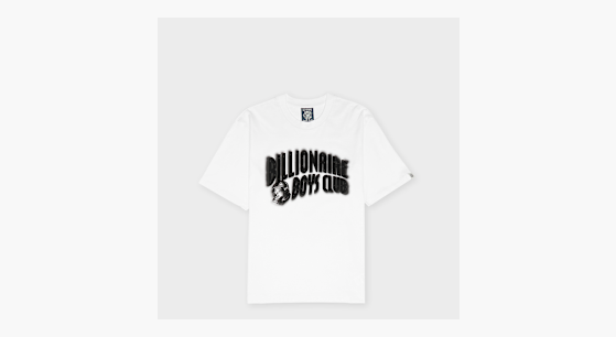 Buy Billionaire Boys Club Distorted Arch Logo T-Shirt in white