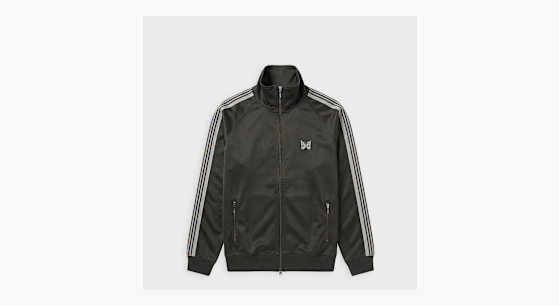 Buy Needles Track Jacket - Poly Smooth in zwart | SX404-C | solebox