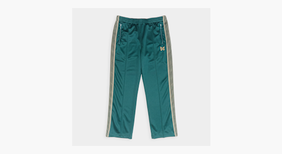 Buy Needles Track Pant - Poly Smooth in green | SX406-B | solebox