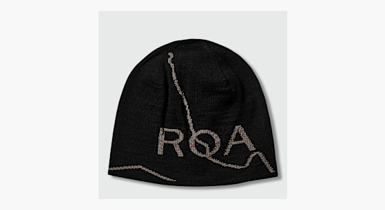 Buy ROA Logo Wool Beanie in black | YBUW205YA04-BLK0001 | solebox