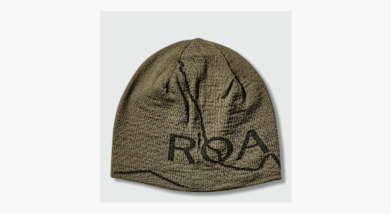 Buy ROA Logo Wool Beanie in green | YBUW205YA04-GRN0002 at MBCY