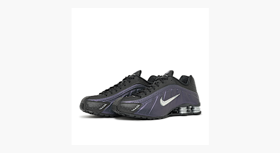Buy Nike Shox R4 Jewel QS in black/anthracite-mtlc silver-purple