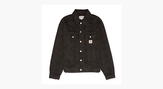 Buy Carhartt WIP Everson Trucker Jacket in black | I036266-3HVGD