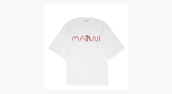 Buy Marni T-Shirt white in wit | HUMU0223S2-USCY86-LOW01 | solebox