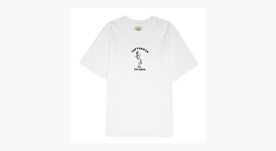 Buy solebox x Lufthansa T-Shirt Salute in white | SBXLUFTHANSA