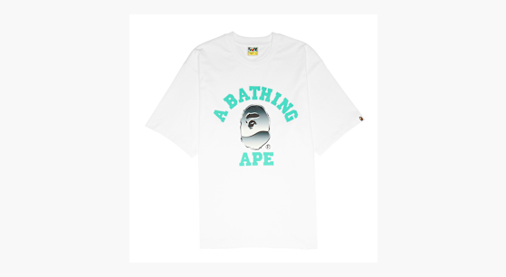 Buy A Bathing Ape x Solebox College Relaxed Fit Tee in white