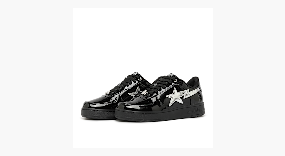 Buy A Bathing Ape x Solebox Bape Sta in black | 001FWM221301MBLK