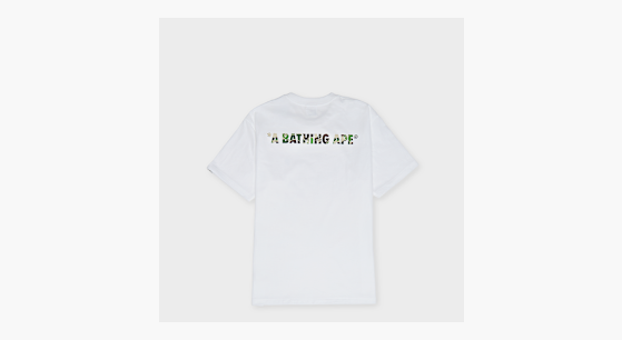 Buy A Bathing Ape ABC Camo One Point Tee M white x green ABC Camo