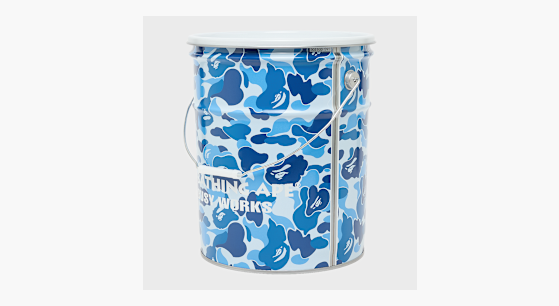 Buy A Bathing Ape ABC Camo Steel Can Stool M in blue