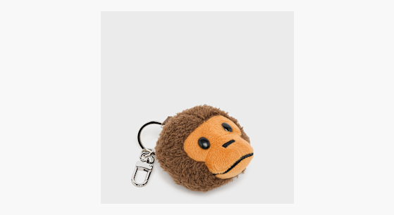小物 BAPE BABY MILO PLUSH DOLL KEYCHAIN Buy A Bathing Ape Baby Milo Plush Doll Keychain in brown