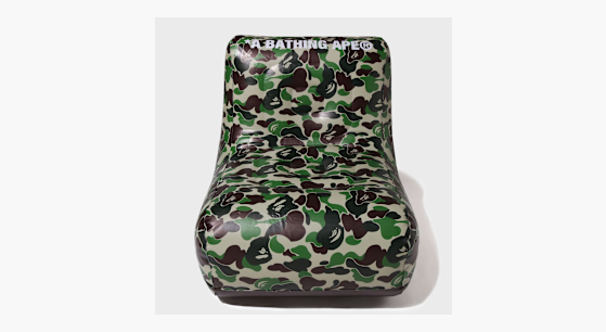 座椅子 A BATHING APE ABC CAMO INFLATABLE CHAIR Buy A Bathing Ape ABC Camo Inflatable Chair M in green