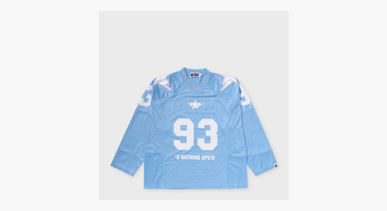 Buy A Bathing Ape Line Camo Multi Logo Cropped Fit Football Jersey