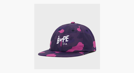 Buy A Bathing Ape Color Camo Bape Sta Panel Cap in purple