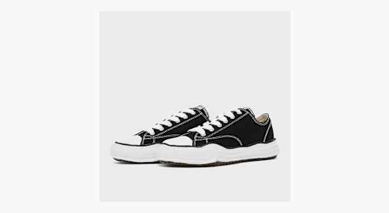 靴 Maison MIHARAYASUHIRO PETERSON LOW Buy Maison Mihara Yasuhiro Peterson OG Sole Canvas Low in black