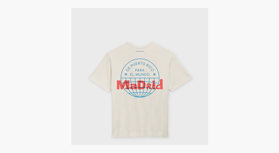 Buy adidas Originals x Bad Bunny Madrid Merch Tee in cream
