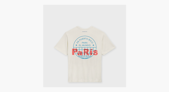 Buy adidas Originals x Bad Bunny Paris Merch Tee in beige | KW8077