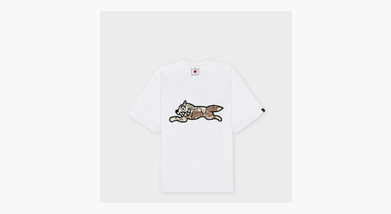 Buy ICECREAM Choc Chip Running Dog T-Shirt in white | IC26142-WHT