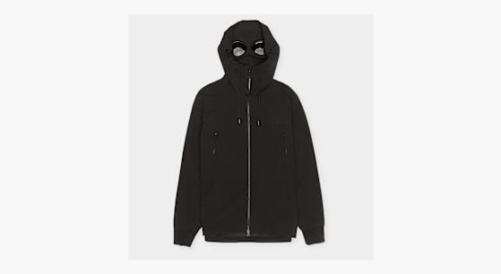 Buy C. P. Company Shell-R Goggle Jacket in black | MOW728A00-5968A