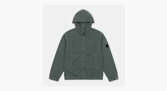 Buy C. P. Company Micro-Reps Hooded Lens Jacket in grey