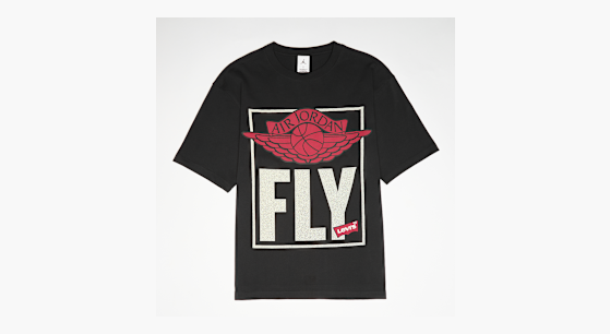 Buy Jordan x Levis Short Sleeve Tee in black | IM6728-010 | solebox