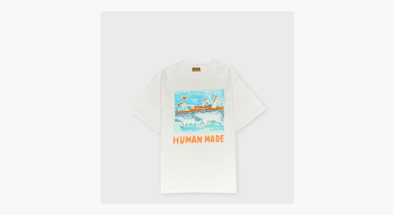 Buy HUMAN MADE Graphic T-Shirt white Graphic T-Shirt in | | solebox