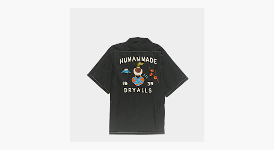Buy HUMAN MADE Souvenir Shirt in black | HM31SH034BK at MBCY