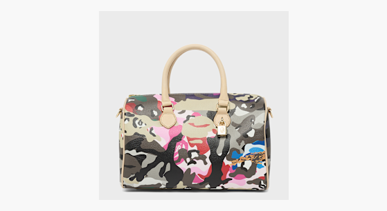 Buy A Bathing Ape Hybrid Camo Medium Boston Bag in multi-colour