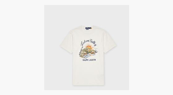 Buy Polo Ralph Lauren Classic Fit Jersey Graphic T-Shirt in white