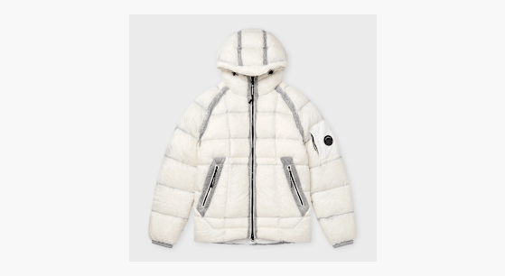Kaufe C. P. Company Outerwear Medium Jacket in DD-Shell in Weiß | | solebox
