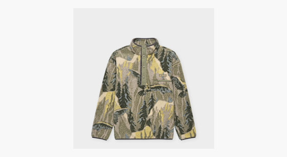 Buy Columbia Helvetia™ II Printed Half Snap Fleece in green