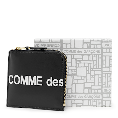 Buy Comme des Garcons Wallet Huge Logo in black | SA3100HL-1 at MBCY