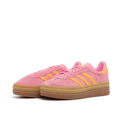 adidas gazelle silver green womens adidas Originals Womens Gazelle Bold Trainer - Pink - Size