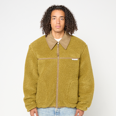 Buy AMI PARIS Veste Zippee in yellow | HJK856.PL0040 -374 at MBCY