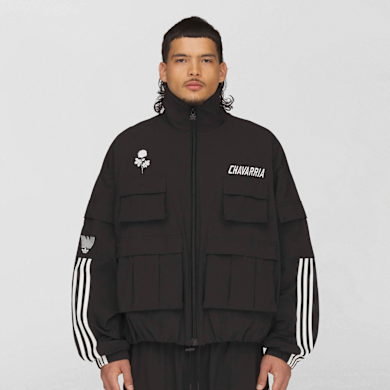 Buy adidas Originals x Willy Chavarria Cargo Track Jacket in black