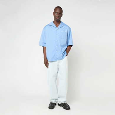 ローレン Buy Marni Short Sleeve Shirt in blue | CUMU0213PP-USCT88-LWB31 at MBCY