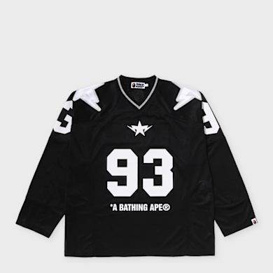 Buy A Bathing Ape Line Camo Multi Logo Cropped Fit Football Jersey