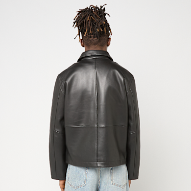 Buy Sunflower Short Leather Jacket in black | 6027-B at MBCY