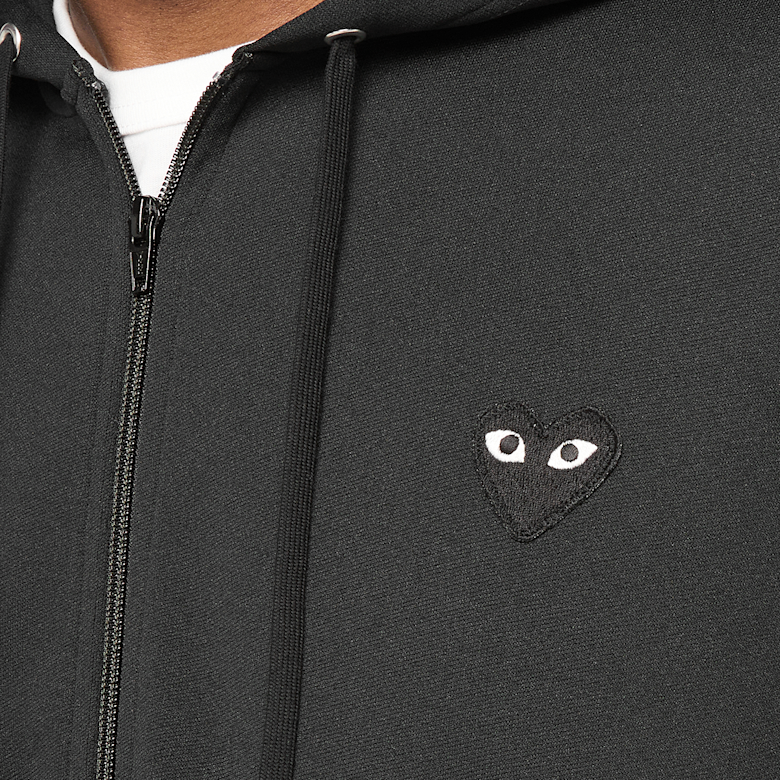 Buy Comme des Garcons Play Play Big Heart Sweatshirt in black | AX