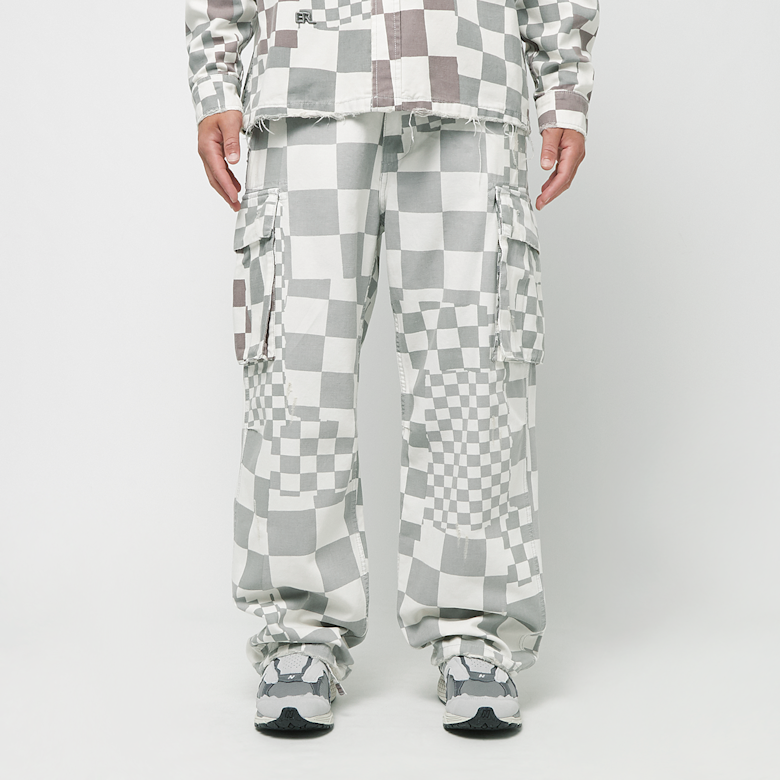 パンツ ERL UNISEX PRINTED CARGO PANTS WOVEN Buy ERL Unisex Printed Cargo Pants Woven in grey | ERL08P005-1 at MBCY