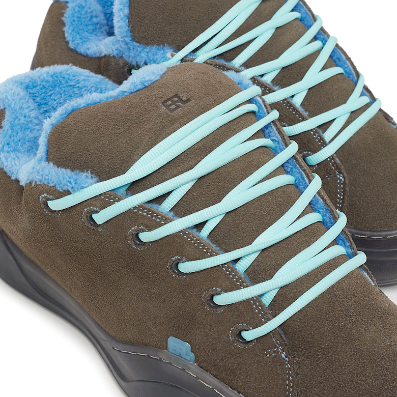 Buy ERL Suede Vamp Skate Sneaker Leather in brown | ERL10SH03-2 at
