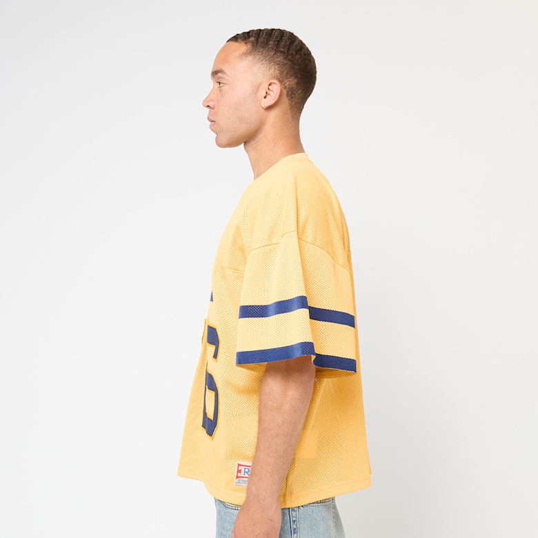 Buy ERL Venice 76 Knit Football Top in yellow | ERL10T014-1 at MBCY