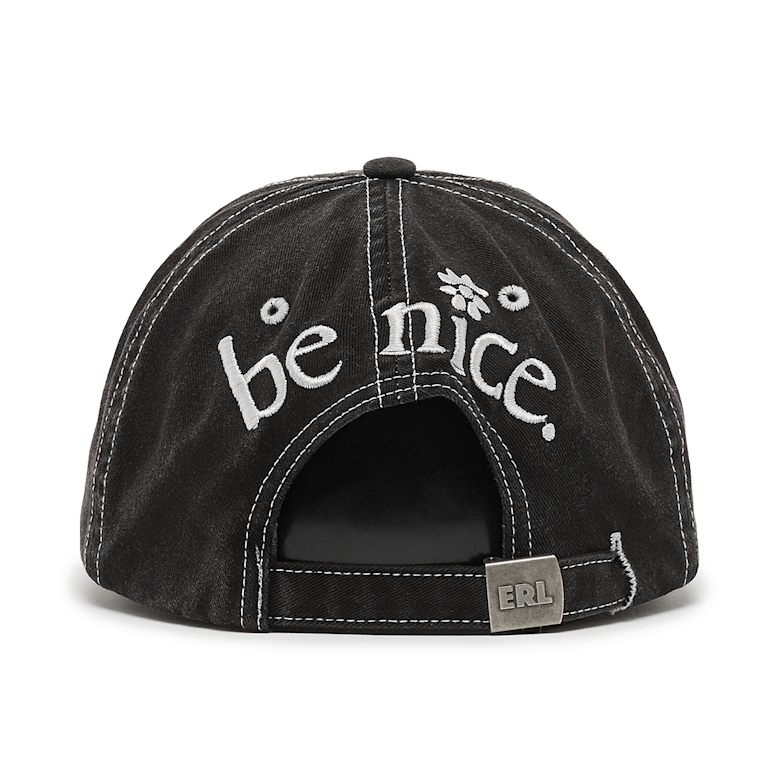 Buy ERL Venice Embroidered Cap Woven in black | ERL10K002-1 at MBCY